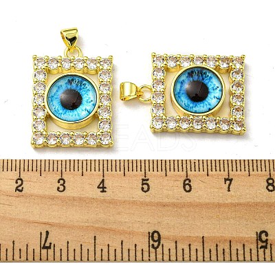 Golden Brass Pendants KK-L209-006G-03-1