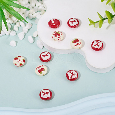Christmas Opaque Acrylic Beads SACR-TAC0015-01M-1
