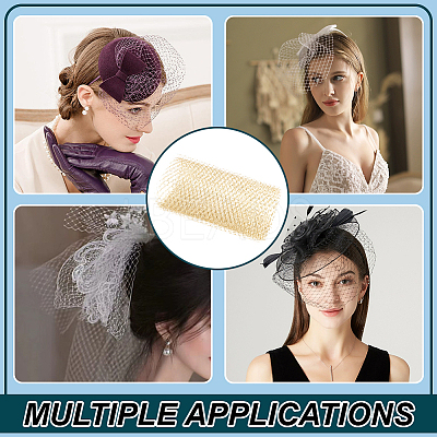 Nylon Mesh Lace Fabric DIY-WH0530-83C-1