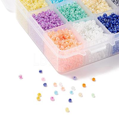 15 Colors Glass Seed Beads SEED-JP0007-02-1