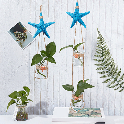 2Pcs 2 Style Wall Hanging Decorate HJEW-PH0001-12-1