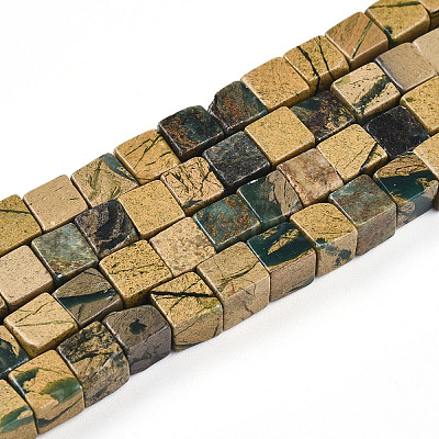 Natural Verdite Stone Beads Strands G-T140-47A-1