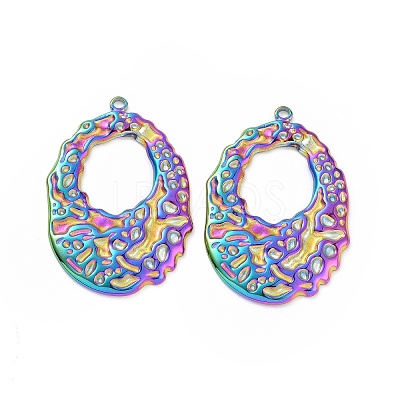 Ion Plating(IP) 304 Stainless Steel Pendants STAS-C003-05MC-1