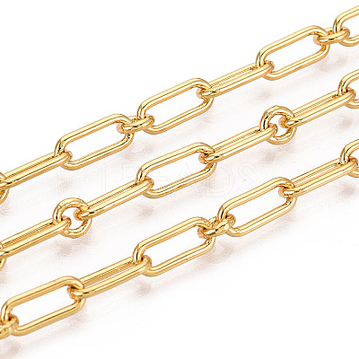 Brass Oval Link Chains CHC-T018-36G-1
