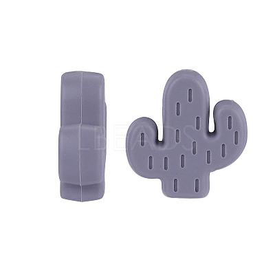 20Pcs Cactus Food Grade Eco-Friendly Silicone Focal Beads JX906J-1