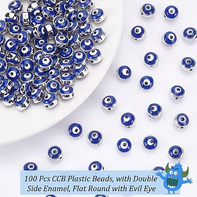 100Pcs CCB Plastic Beads FIND-NB0003-11A-1