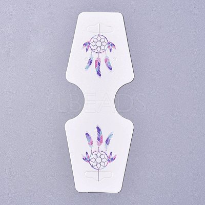 Cardboard Fold Over Paper Display Hanging Cards CDIS-E007-02-1