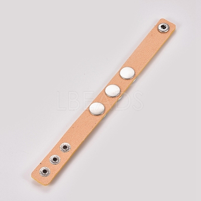Imitation Leather Cord Bracelets BJEW-WH0009-05B-1