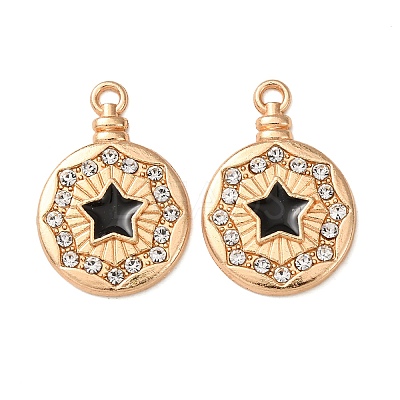 Alloy Enamel Pendants FIND-K030-17F-G-1