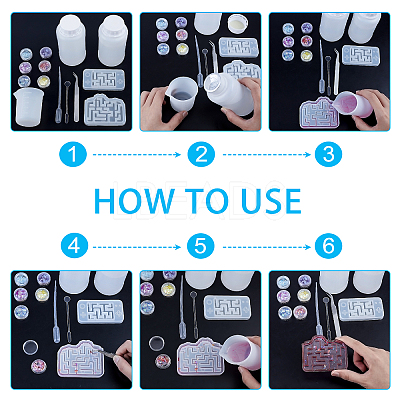 DIY Quicksand Jewelry Kits DIY-PH0027-33-1