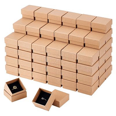 100Pcs Cardboard Jewelry Boxes CBOX-NB0001-34-1