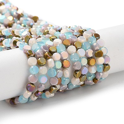 Electroplate Glass Beads EGLA-P056-01D-1