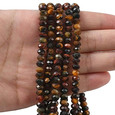Three Color Natural Tiger Eye Bead Strands G-D344-A20-01-1