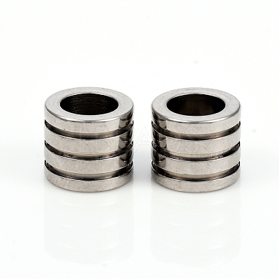 Non-Tarnish 201 Stainless Steel European Beads STAS-I149-33B-1