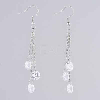304 Stainless Steel Dangle Earrings EJEW-JE04003-1