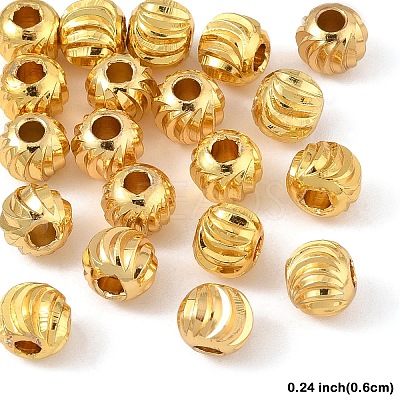 20Pcs Brass Spacer Beads KK-YW0003-18D-G-1