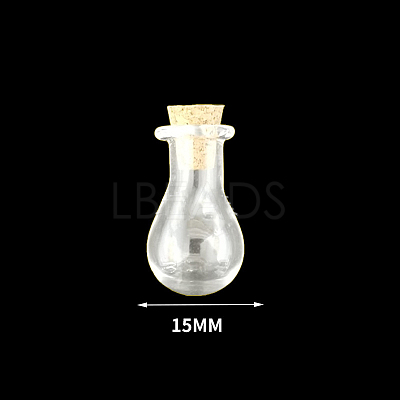 Mini High Borosilicate Glass Bottle Bead Containers X1-BOTT-PW0001-261E-1