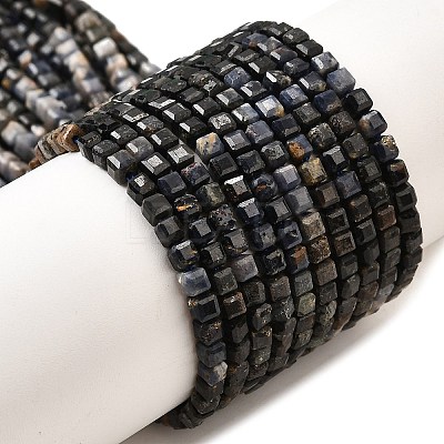 Natural Sapphire Beads Strands G-G259-B03-3x3mm-1