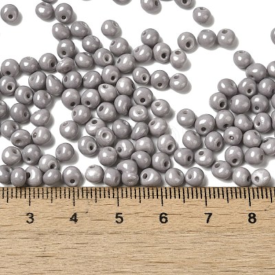 6/0 Opaque Baking Paint Glass Seed Beads SEED-M012-02A-17-1