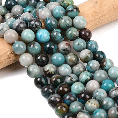 Natural Chrysocolla Beads Strands G-K405-B01-10mm-1