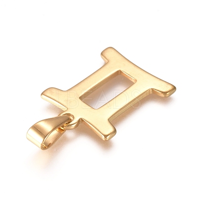 304 Stainless Steel Pendants STAS-L210-06K-G-1