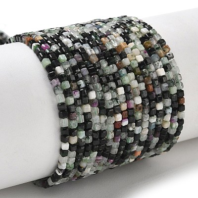 Natural Ruby in Zoisite Beads Strands G-RM241221-K1-1