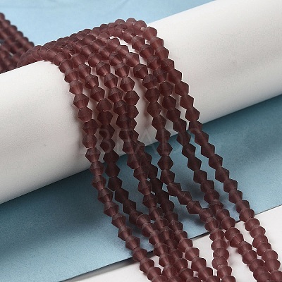 Imitate Austrian Crystal Frosted Glass Beads Strands EGLA-A039-T3mm-MD05-1