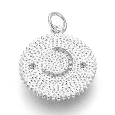 Brass Micro Pave Cubic Zirconia Pendants KK-O113-04P-A-1