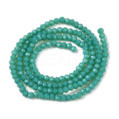 Opaque Solid Color Imitation Jade Glass Beads Strands EGLA-A044-P1mm-D31-1