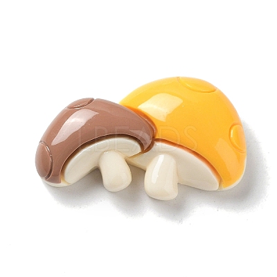 Autumn Theme Opaque Resin Cabochons CRES-A055-01B-1