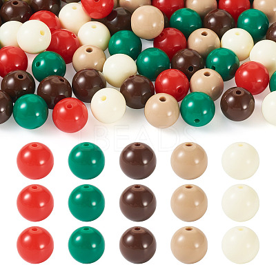 Opaque Acrylic Beads OACR-TAC0014-06K-1