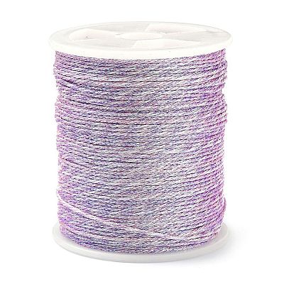 17M Rainbow Color Polyester Sewing Metallic Thread OCOR-E026-08D-1