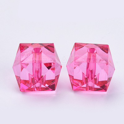Transparent Acrylic Beads TACR-Q259-14mm-V08-1