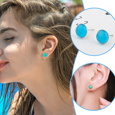 925 Sterling Silver Studs Earrings Finding STER-PH0002-75-1