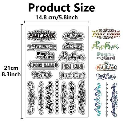 PVC Plastic Clear Stamps DIY-WH20051-009-1
