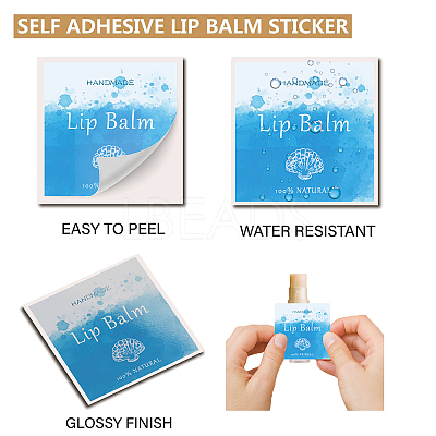 80Pcs 8 Style Lip Balm DIY Label Sticker DIY-CP0007-95I-1