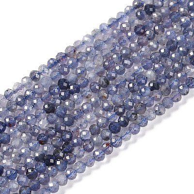 Natural Iolite Beads Strands X-G-N342-32-1