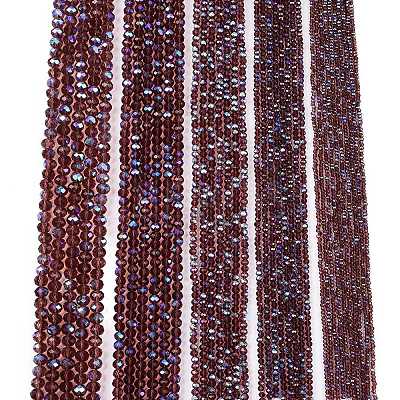 Electroplate Glass Beads Strands EGLA-A044-T1mm-L13-1