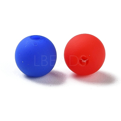 Rubberized Style Imitated Silicone Acrylic Beads X1-MACR-D029-01D-1