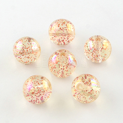 Round AB Color Transparent Acrylic Beads X-TACR-D005-12mm-M-1
