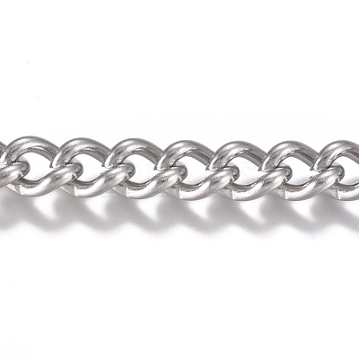 Tarnish Resistant 201 Stainless Steel Chain CHS-G017-15P-1