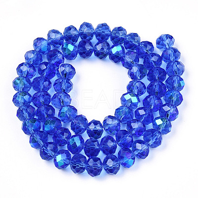 Electroplate Glass Beads Strands EGLA-A034-T1mm-L26-1