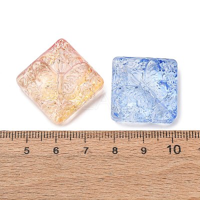 Baking Paint Transparent Glass Beads GL-CBA2BB1-01-1