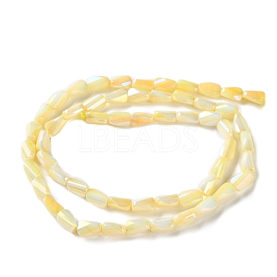 Ombre Effect Dyed Glass Beads Strands GLAA-I059-01D-1