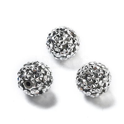 Acrylic Rhinestone Ball Beads OACR-A035-01C-1