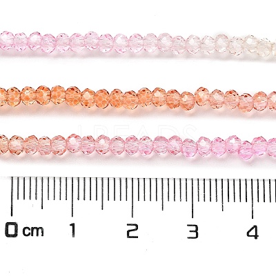 Transparent Painted Glass Beads Strands X1-DGLA-A034-T2mm-A20-1