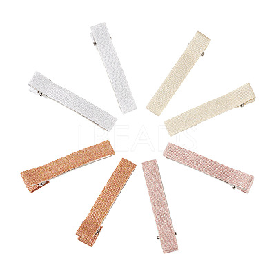 8Pcs 4 Colors Polyester Alligator Hair Clips PHAR-TADJ0001-02-1