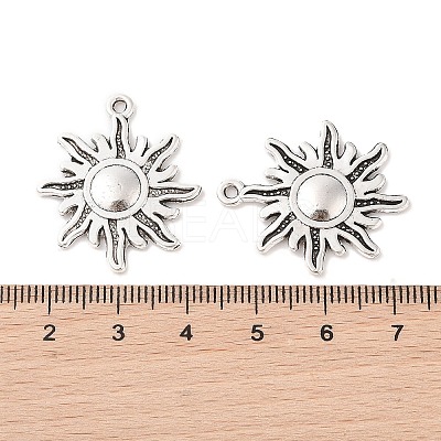 Tibetan Style Alloy Sun Pendants LS-TIBEP-S291-12-RS-1
