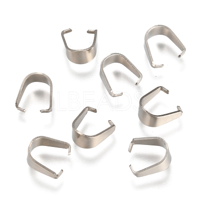 Tarnish Resistant 304 Stainless Steel Snap On Bails STAS-F074-03P-1