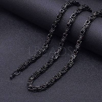 Stainless Steel Byzantine Chains Necklaces for Men FS-WG56795-129-1